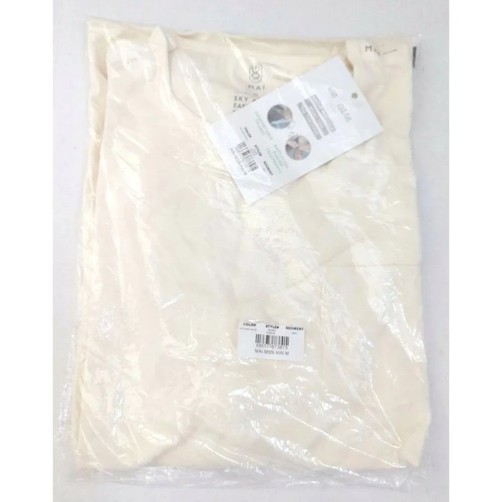 MAI We Care Post Shoulder Surgery‎ Chemo White Snap Button T-Shirt Mens MED